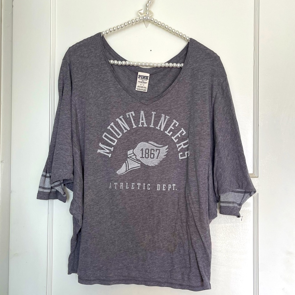 Victoria’s Secret Pink Collegiate Collection Mountaineers Athleisure Top size S